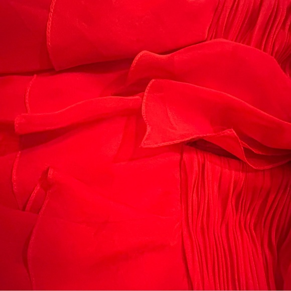 Sherri Hill Strapless Red Prom Dress - Picture 5 of 6